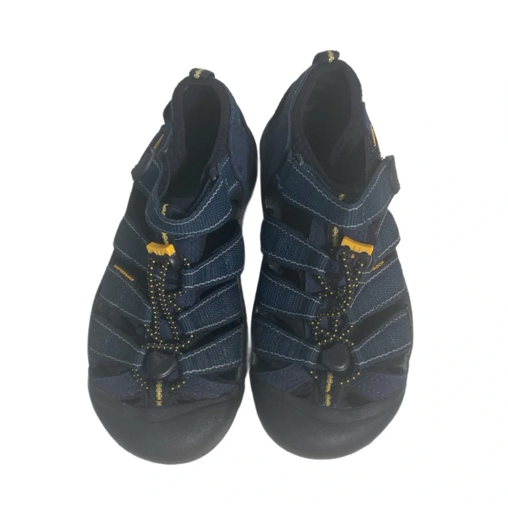 Kids KEEN Newport H2 Waterproof Sandals Navy‎ Blue Trail Hiking Closed Toe Sz 3